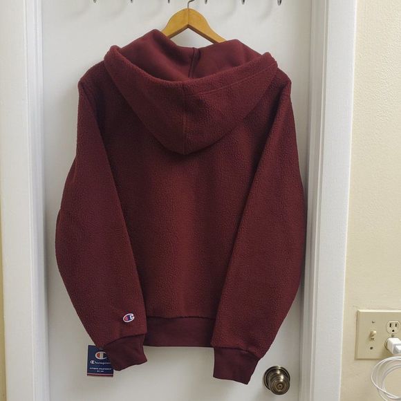 New with tags champion sherpa hoodie size men's small - Picture 4 of 6